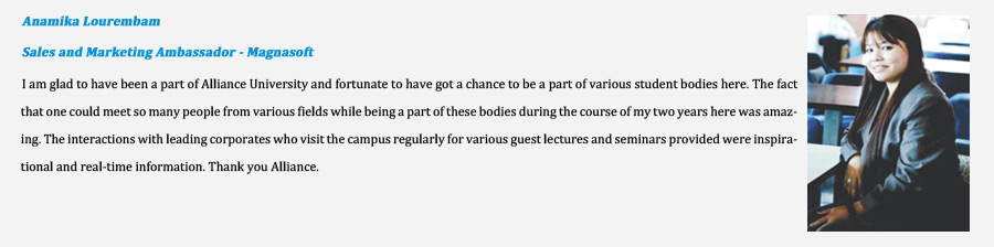 Alumni Speak - Anamika Lourembam