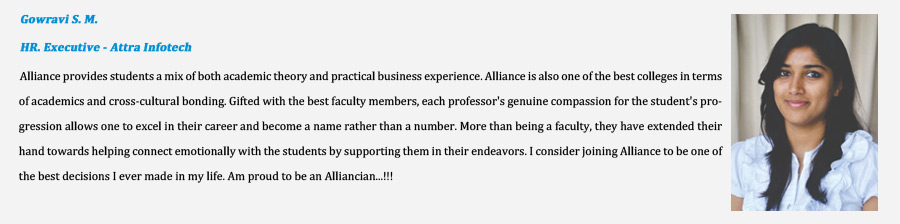 Alumni Speak - Gowravi S M